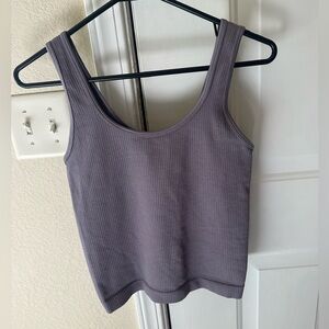 Tight purple tank top💜
